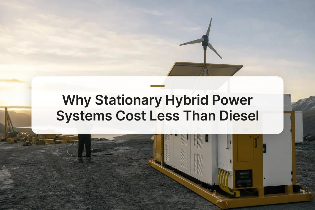 Why Stationary Hybrid Power Systems Cost Less Than Diesel