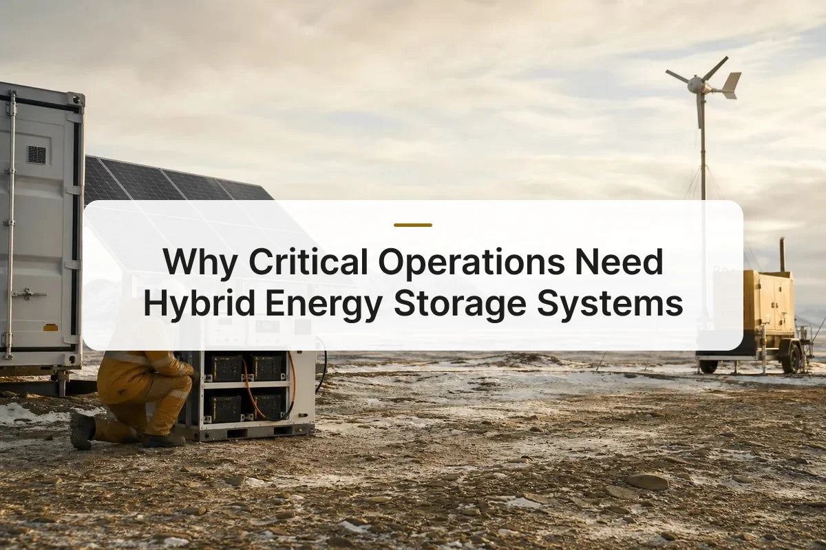 Why Critical Operations Need Hybrid Energy Storage Systems